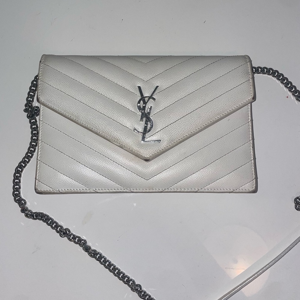 YSL Envelope Leather shoulder bag